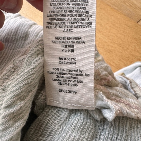 FREE PEOPLE Nordic Day Top In Ivory  Button down plaid shirt - XS - Picture 10 of 17